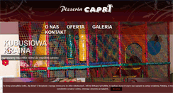Desktop Screenshot of pizzeria-capri.pl
