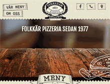 Tablet Screenshot of pizzeria-capri.se