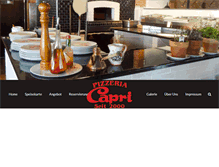 Tablet Screenshot of pizzeria-capri.com